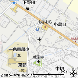 愛知県西尾市一色町野田小島口80周辺の地図