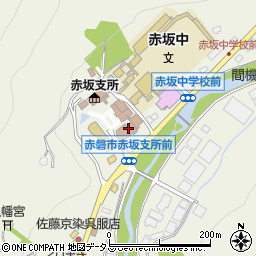 赤磐市立赤坂図書館周辺の地図