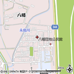 静岡県浜松市浜名区八幡493-7周辺の地図