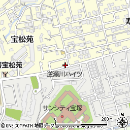 宝松公園周辺の地図