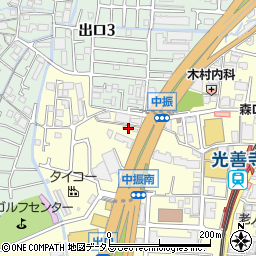株式会社西日本宇佐美　１号外環枚方中振給油所周辺の地図