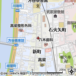 岡山県高梁市新町92周辺の地図