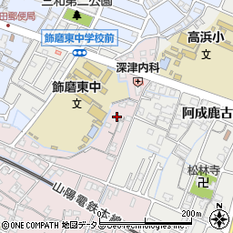 兵庫県姫路市飾磨区中島25周辺の地図