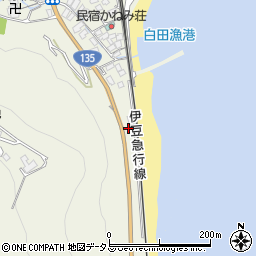 静岡県賀茂郡東伊豆町白田15周辺の地図