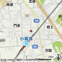 伴自転車店周辺の地図