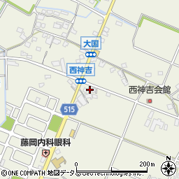 兵庫県加古川市西神吉町大国587周辺の地図