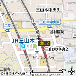 京都府京田辺市三山木高飛周辺の地図