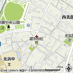 静岡県浜松市浜名区西美薗794周辺の地図