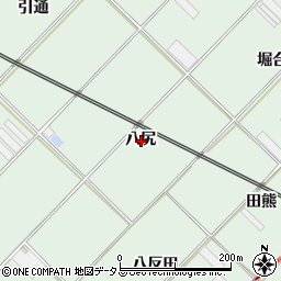 愛知県豊川市御津町下佐脇八尻周辺の地図
