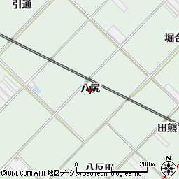 愛知県豊川市御津町下佐脇（八尻）周辺の地図