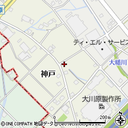 静岡県榛原郡吉田町神戸1303周辺の地図