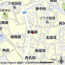 愛知県蒲郡市形原町東鞍掛周辺の地図