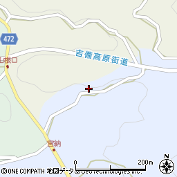 岡山県加賀郡吉備中央町岨谷38周辺の地図