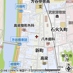 岡山県高梁市新町21周辺の地図