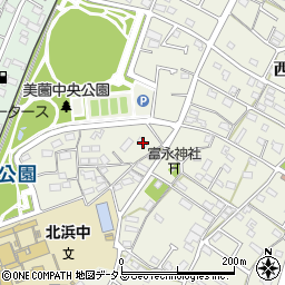 静岡県浜松市浜名区西美薗721周辺の地図