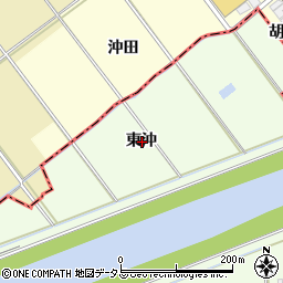 愛知県豊橋市大村町東沖周辺の地図