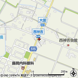 兵庫県加古川市西神吉町大国588周辺の地図