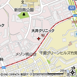 ファミリーマート豊中上新田四丁目店周辺の地図