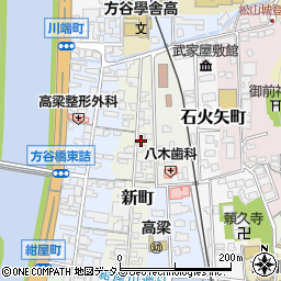 岡山県高梁市新町93周辺の地図