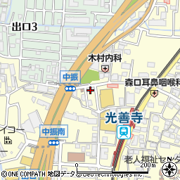 関西みらい銀行光善寺駅前出張所周辺の地図