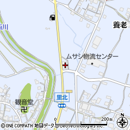兵庫県加古川市平荘町養老308周辺の地図