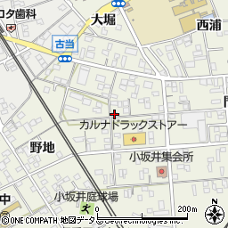 愛知県豊川市小坂井町中野22周辺の地図