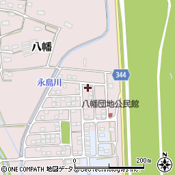 静岡県浜松市浜名区八幡493-34周辺の地図