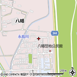 静岡県浜松市浜名区八幡493-33周辺の地図