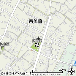 静岡県浜松市浜名区西美薗1025周辺の地図