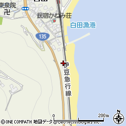 静岡県賀茂郡東伊豆町白田21周辺の地図