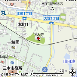 正入寺周辺の地図