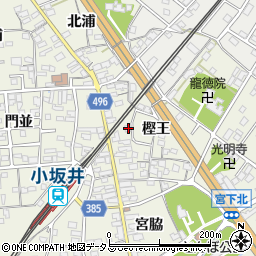愛知県豊川市小坂井町樫王29周辺の地図