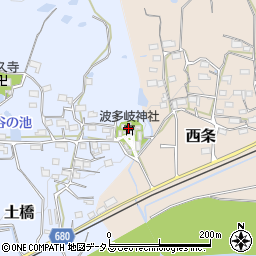 波多岐神社周辺の地図