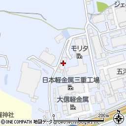長辻精工上野工場周辺の地図