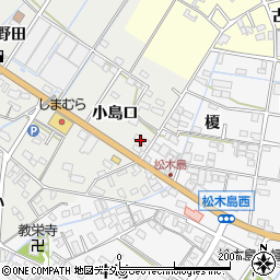 愛知県西尾市一色町野田小島口43周辺の地図