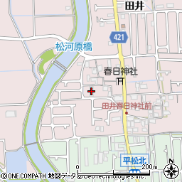 グリーンコスモ田井周辺の地図