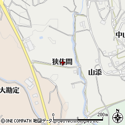 京都府相楽郡和束町別所狭佐間周辺の地図