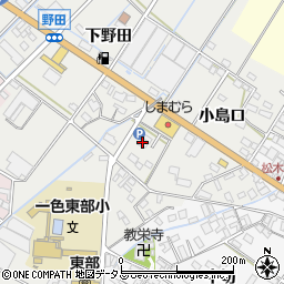 愛知県西尾市一色町野田小島口72周辺の地図