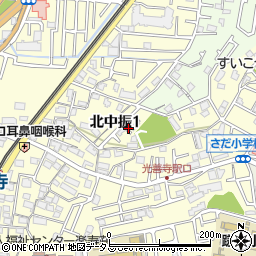 〒573-0064 大阪府枚方市北中振の地図
