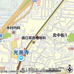 京大進研光善寺校周辺の地図