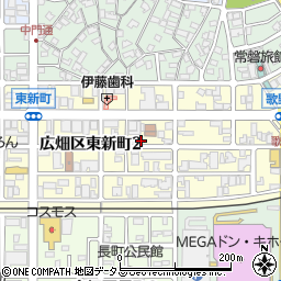 兵庫県姫路市広畑区東新町周辺の地図