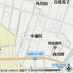 愛知県西尾市吉良町荻原小川尻周辺の地図