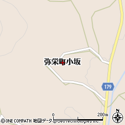 島根県浜田市弥栄町小坂周辺の地図