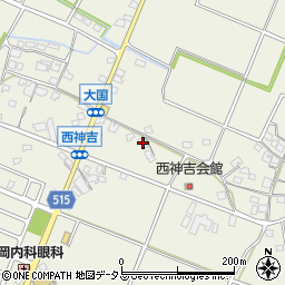 兵庫県加古川市西神吉町大国582周辺の地図