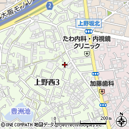 上野丘自治会館周辺の地図