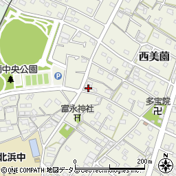 静岡県浜松市浜名区西美薗895周辺の地図