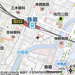 兵庫県姫路市飾磨区玉地14-2周辺の地図