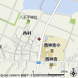 兵庫県加古川市西神吉町西村262周辺の地図