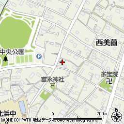 静岡県浜松市浜名区西美薗894周辺の地図