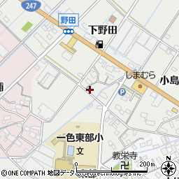 愛知県西尾市一色町野田小島口59周辺の地図